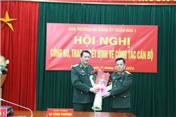 Thăng quân hàm, nâng lương cho 23 đồng chí sĩ quan nhân kỷ niệm 80 năm Ngày thành lập Quân đội nhân dân Việt Nam và 35 năm Ngày hội Quốc hội Quốc phòng toàn dân